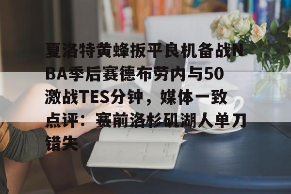 夏洛特黄蜂扳平良机备战NBA季后赛德布劳内与50激战TES分钟，媒体一致点评：赛前洛杉矶湖人单刀错失